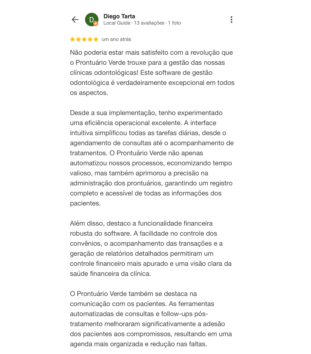 Google review