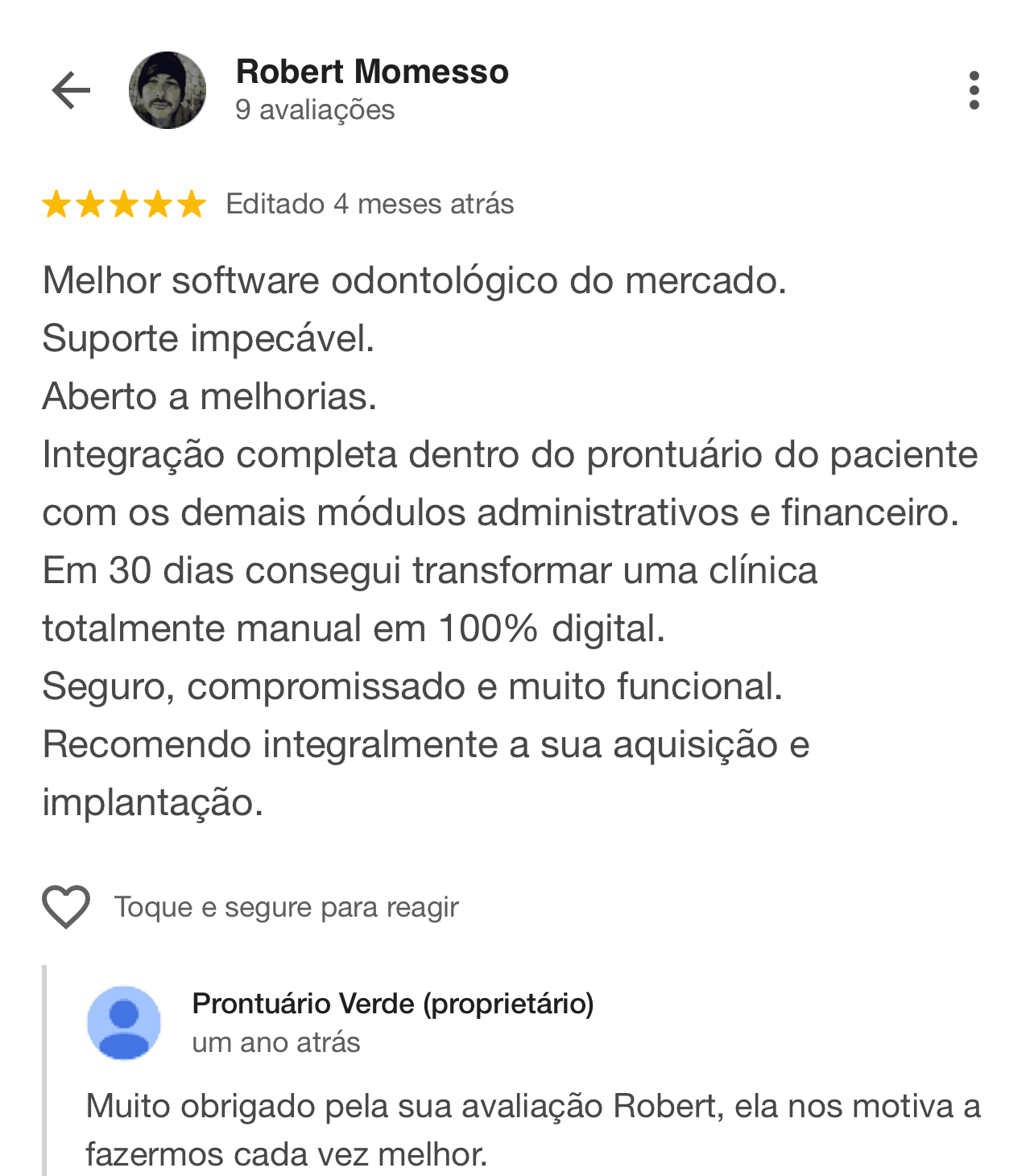 Google review