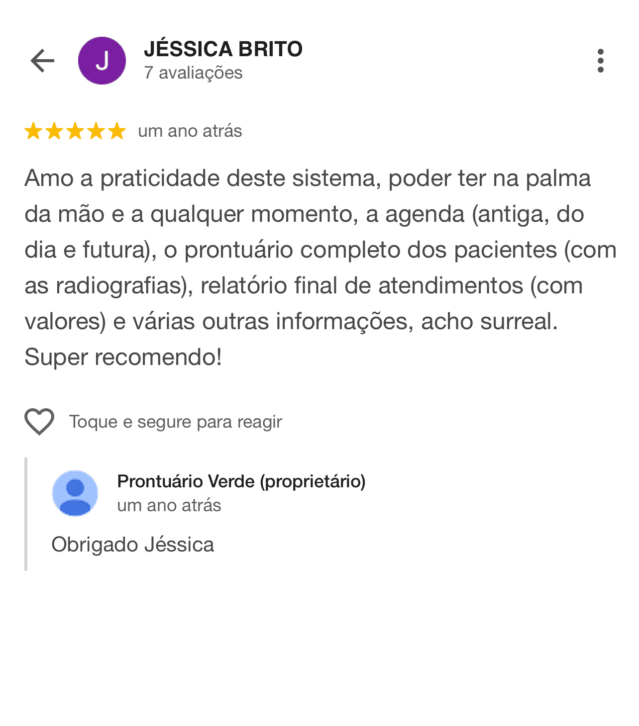 Google review